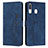 Custodia Portafoglio In Pelle Cover con Supporto Y03X per Samsung Galaxy A20 Blu