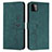 Custodia Portafoglio In Pelle Cover con Supporto Y03X per Samsung Galaxy A22 5G Verde