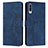 Custodia Portafoglio In Pelle Cover con Supporto Y03X per Samsung Galaxy A50 Blu