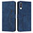 Custodia Portafoglio In Pelle Cover con Supporto Y03X per Samsung Galaxy A50S Blu