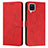 Custodia Portafoglio In Pelle Cover con Supporto Y03X per Samsung Galaxy F12 Rosso