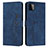 Custodia Portafoglio In Pelle Cover con Supporto Y03X per Samsung Galaxy F42 5G Blu