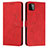 Custodia Portafoglio In Pelle Cover con Supporto Y03X per Samsung Galaxy F42 5G Rosso