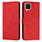 Custodia Portafoglio In Pelle Cover con Supporto Y03X per Samsung Galaxy M12 Rosso