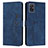 Custodia Portafoglio In Pelle Cover con Supporto Y03X per Samsung Galaxy M40S Blu