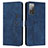 Custodia Portafoglio In Pelle Cover con Supporto Y03X per Samsung Galaxy S20 FE 4G Blu