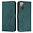 Custodia Portafoglio In Pelle Cover con Supporto Y03X per Samsung Galaxy S20 FE 4G Verde