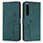 Custodia Portafoglio In Pelle Cover con Supporto Y03X per Sony Xperia 1 IV SO-51C Verde