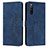 Custodia Portafoglio In Pelle Cover con Supporto Y03X per Sony Xperia 10 IV SO-52C Blu