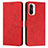 Custodia Portafoglio In Pelle Cover con Supporto Y03X per Xiaomi Mi 11X 5G Rosso