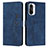 Custodia Portafoglio In Pelle Cover con Supporto Y03X per Xiaomi Poco F3 5G Blu