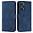 Custodia Portafoglio In Pelle Cover con Supporto Y03X per Xiaomi Poco F5 5G Blu