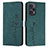 Custodia Portafoglio In Pelle Cover con Supporto Y03X per Xiaomi Poco F5 5G Verde