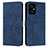 Custodia Portafoglio In Pelle Cover con Supporto Y03X per Xiaomi Poco M4 5G Blu