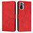 Custodia Portafoglio In Pelle Cover con Supporto Y03X per Xiaomi Poco M5S Rosso