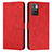 Custodia Portafoglio In Pelle Cover con Supporto Y03X per Xiaomi Redmi 10 (2022) Rosso