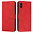 Custodia Portafoglio In Pelle Cover con Supporto Y03X per Xiaomi Redmi 9A Rosso