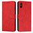 Custodia Portafoglio In Pelle Cover con Supporto Y03X per Xiaomi Redmi 9AT Rosso