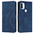 Custodia Portafoglio In Pelle Cover con Supporto Y03X per Xiaomi Redmi A1 Plus Blu