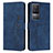 Custodia Portafoglio In Pelle Cover con Supporto Y03X per Xiaomi Redmi K50 5G Blu