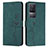 Custodia Portafoglio In Pelle Cover con Supporto Y03X per Xiaomi Redmi K50 5G Verde