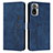 Custodia Portafoglio In Pelle Cover con Supporto Y03X per Xiaomi Redmi Note 10 4G Blu