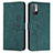 Custodia Portafoglio In Pelle Cover con Supporto Y03X per Xiaomi Redmi Note 10 5G Verde