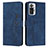 Custodia Portafoglio In Pelle Cover con Supporto Y03X per Xiaomi Redmi Note 10 Pro 4G Blu