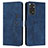 Custodia Portafoglio In Pelle Cover con Supporto Y03X per Xiaomi Redmi Note 11 4G (2022) Blu