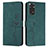 Custodia Portafoglio In Pelle Cover con Supporto Y03X per Xiaomi Redmi Note 11S 4G Verde