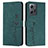 Custodia Portafoglio In Pelle Cover con Supporto Y03X per Xiaomi Redmi Note 12 4G Verde