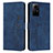 Custodia Portafoglio In Pelle Cover con Supporto Y03X per Xiaomi Redmi Note 12S Blu