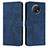 Custodia Portafoglio In Pelle Cover con Supporto Y03X per Xiaomi Redmi Note 9 5G Blu