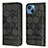 Custodia Portafoglio In Pelle Cover con Supporto Y04B per Apple iPhone 14 Plus Nero