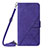 Custodia Portafoglio In Pelle Cover con Supporto Y04B per Samsung Galaxy A12 Viola