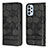 Custodia Portafoglio In Pelle Cover con Supporto Y04B per Samsung Galaxy A23 4G Nero