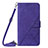 Custodia Portafoglio In Pelle Cover con Supporto Y04B per Samsung Galaxy A52s 5G Viola
