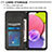 Custodia Portafoglio In Pelle Cover con Supporto Y04B per Samsung Galaxy F02S SM-E025F