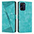 Custodia Portafoglio In Pelle Cover con Supporto Y04X per Realme 10 4G Verde