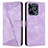 Custodia Portafoglio In Pelle Cover con Supporto Y04X per Realme C53 India Viola