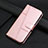 Custodia Portafoglio In Pelle Cover con Supporto Y04X per Xiaomi Redmi Note 12 Turbo 5G Oro Rosa