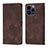 Custodia Portafoglio In Pelle Cover con Supporto Y05B per Apple iPhone 14 Pro Marrone