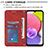 Custodia Portafoglio In Pelle Cover con Supporto Y05B per Samsung Galaxy F02S SM-E025F