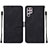 Custodia Portafoglio In Pelle Cover con Supporto Y07B per Samsung Galaxy S23 Ultra 5G Nero