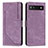 Custodia Portafoglio In Pelle Cover con Supporto Y07X per Google Pixel 6a 5G Viola