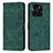 Custodia Portafoglio In Pelle Cover con Supporto Y07X per Huawei Honor X6a Verde