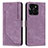 Custodia Portafoglio In Pelle Cover con Supporto Y07X per Huawei Honor X6a Viola