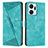 Custodia Portafoglio In Pelle Cover con Supporto Y07X per Huawei Honor X7a Verde