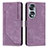 Custodia Portafoglio In Pelle Cover con Supporto Y07X per Huawei Honor X7b Viola