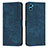 Custodia Portafoglio In Pelle Cover con Supporto Y07X per Motorola Moto E22S Blu